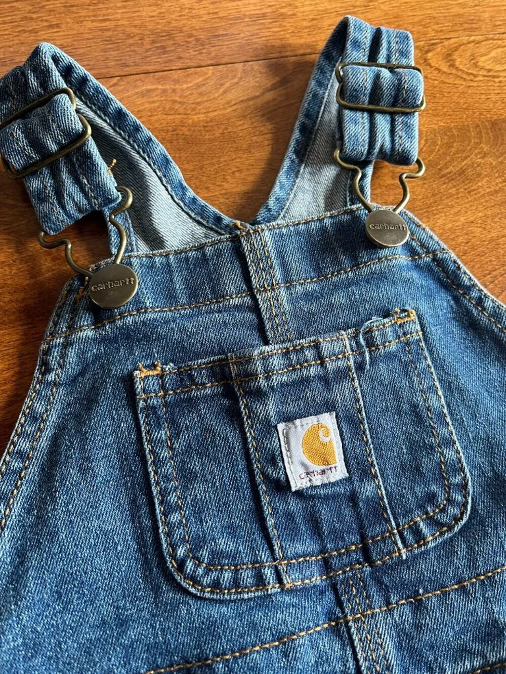 Carhartt denim overalls 18m